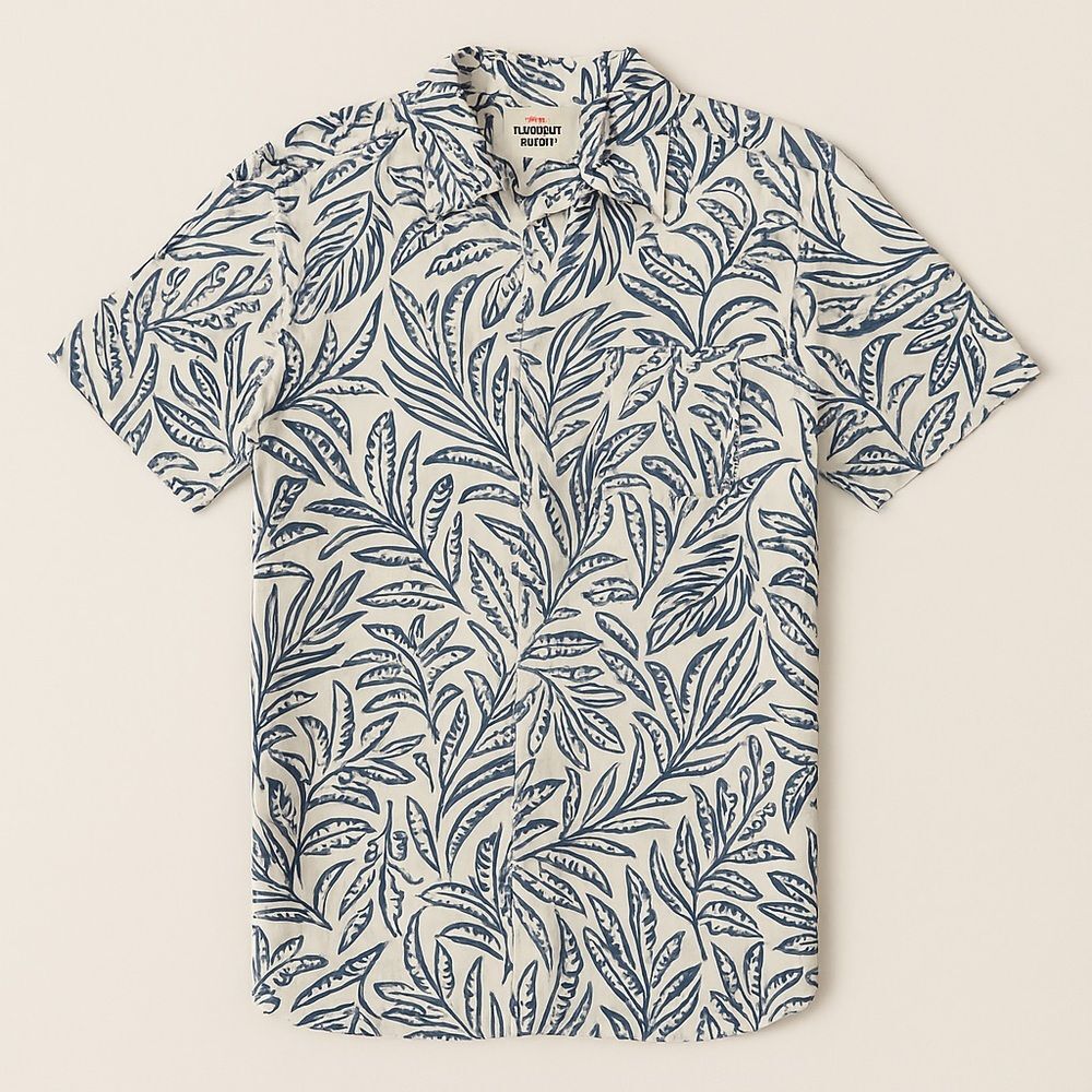 Marine Layer Vintage Hawaiian Print SS Cotton Rayon Shirt | Size Small | NEW - Picture 2 of 5